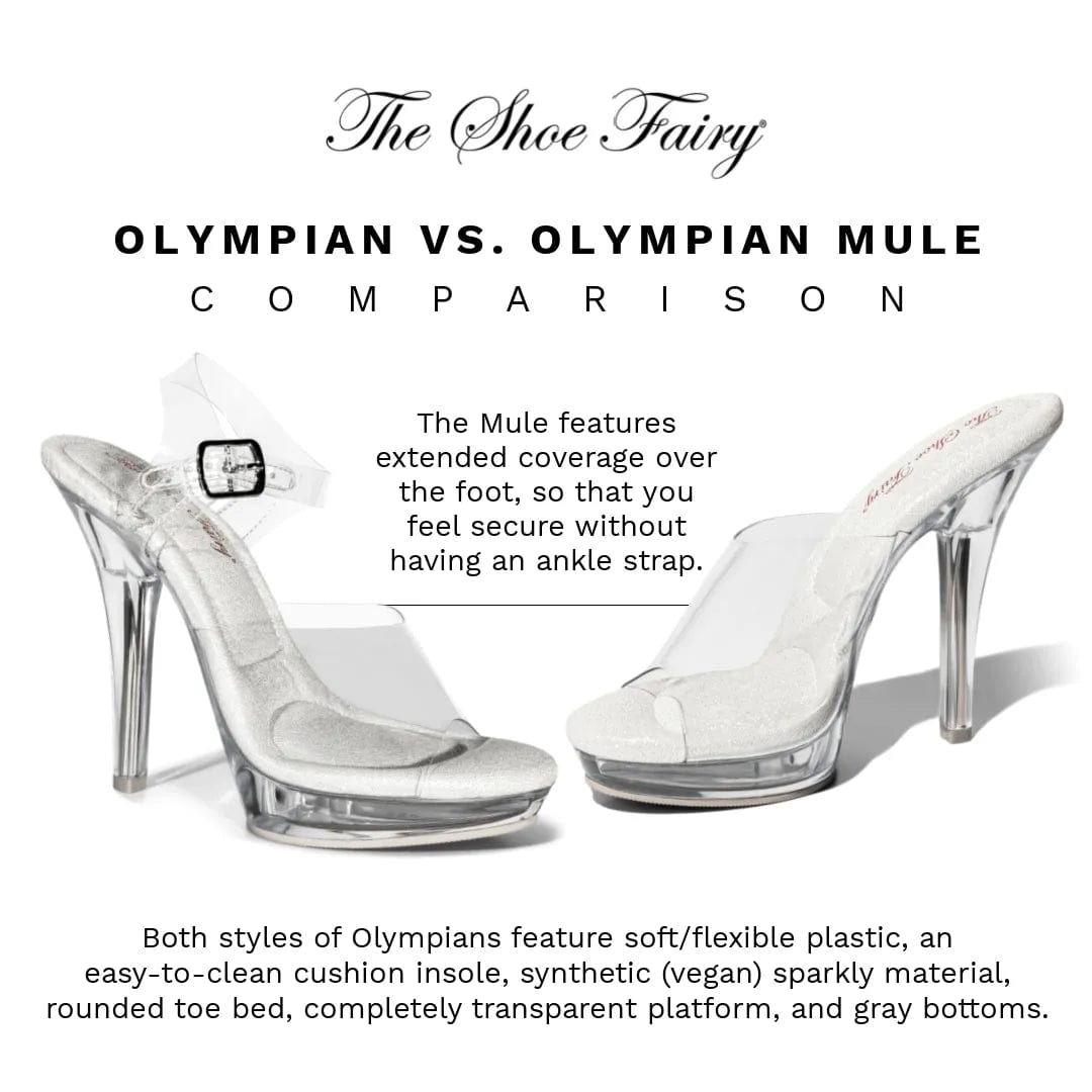 Clear competition heels for wide feet on sale