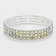 3 ROW AB STRETCH BRACELET