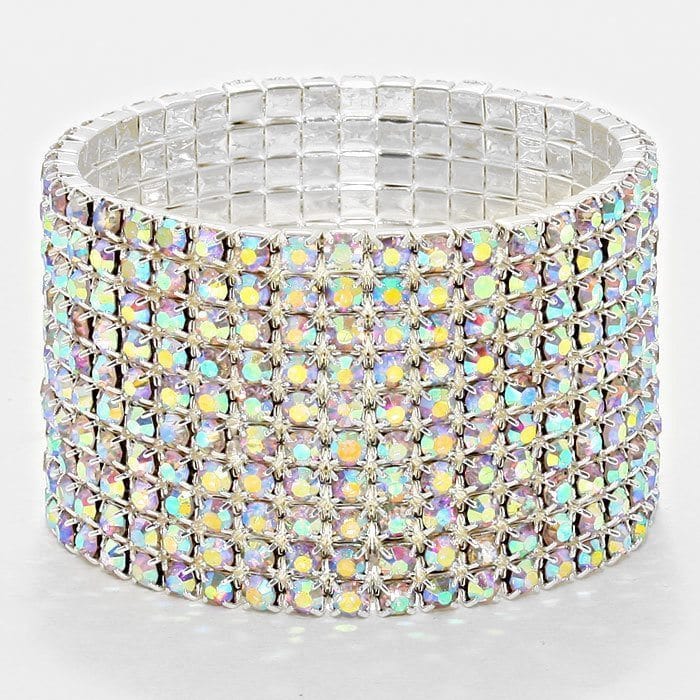 10 ROW AB STRETCH BRACELET
