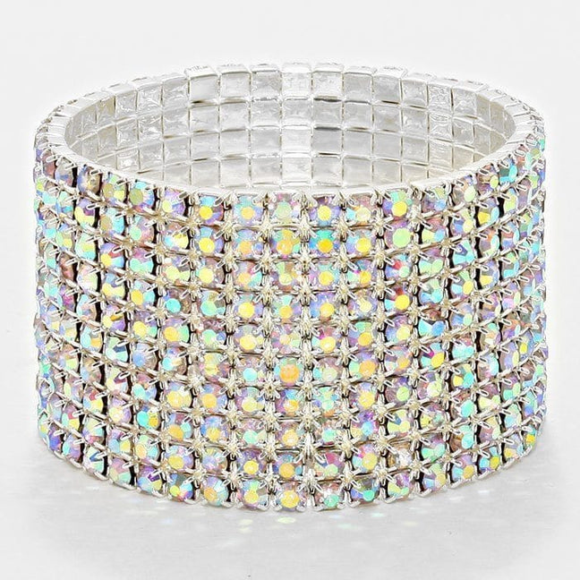 10 ROW AB STRETCH BRACELET