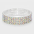 4 ROW AB STRETCH BRACELET